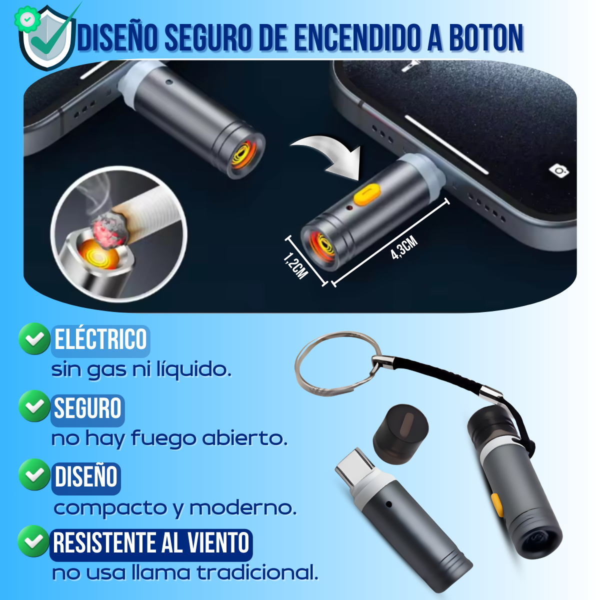 ENCENDEDOR LISTO PARA SALIDAS